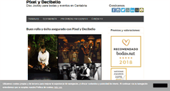 Desktop Screenshot of pixelydecibelio.com