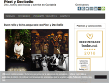 Tablet Screenshot of pixelydecibelio.com